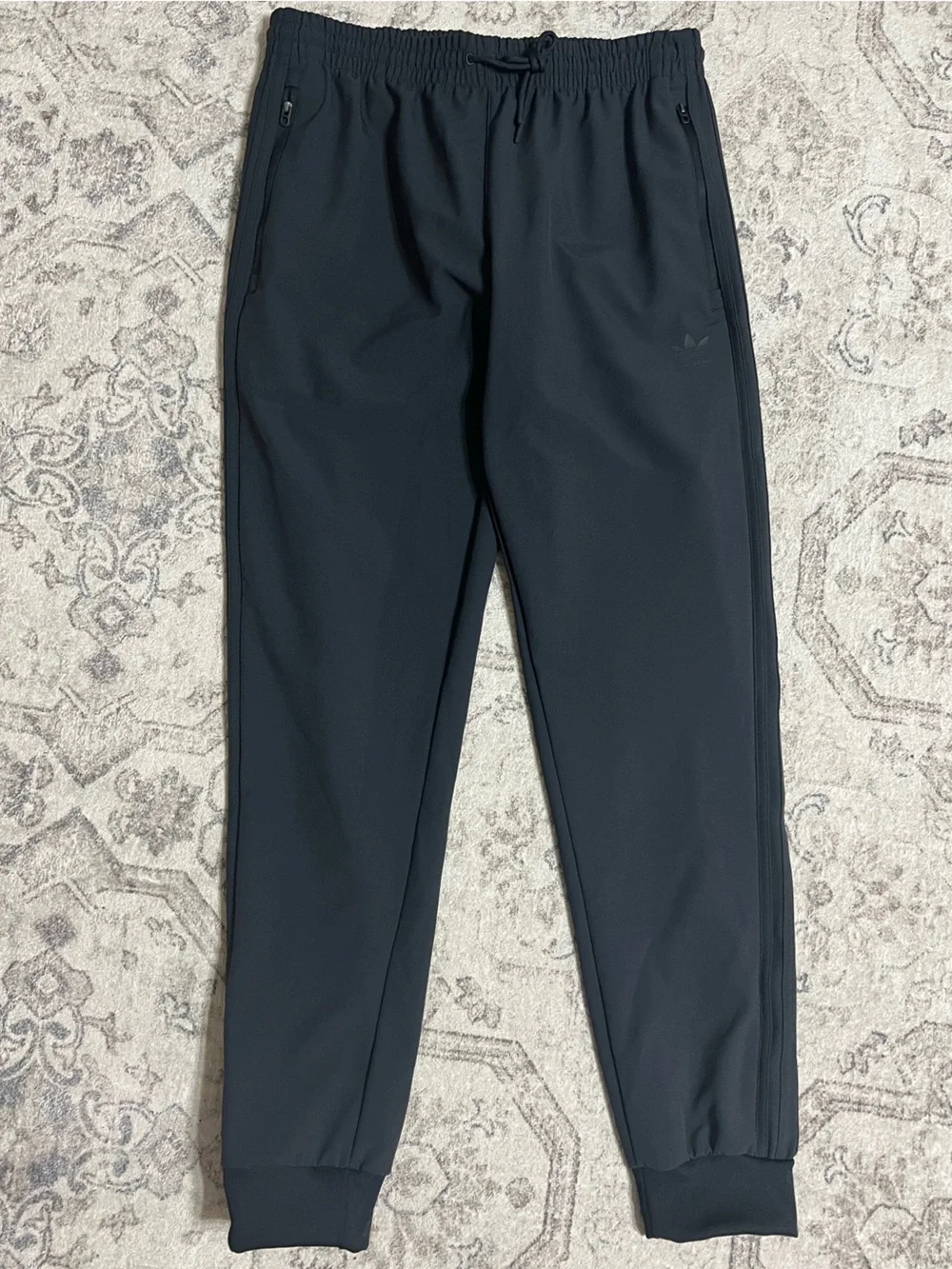BLACK ADIDAS SST BONDED TRACK PANTS